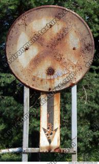 Photo Texture of Prohibition Traffic Sign